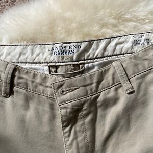 Mens Lands’ End Slim Fit Khakis